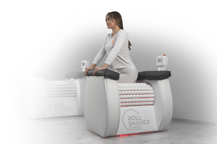 Strefa fitness Studio Figura Łódź – trening na urządzeniu Roll Shaper
